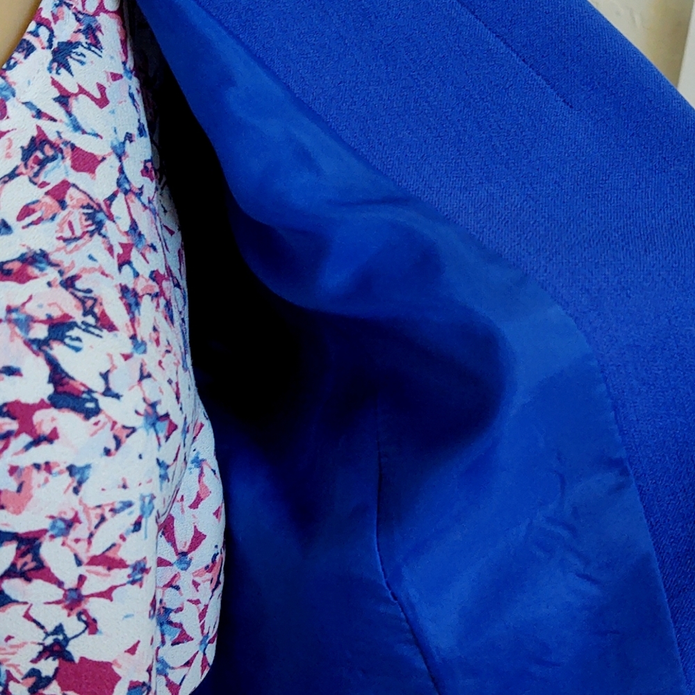 Kasper Fly Away Suit Jacket with Zipper Pocket Detail - Picture 7 of 16